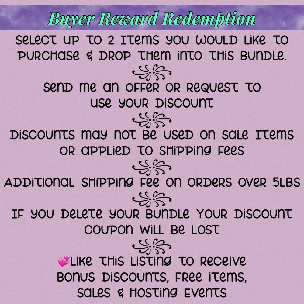 BUYER REWARDS ~ Thank you for Shopping🦚💞💕 - Picture 5 of 7